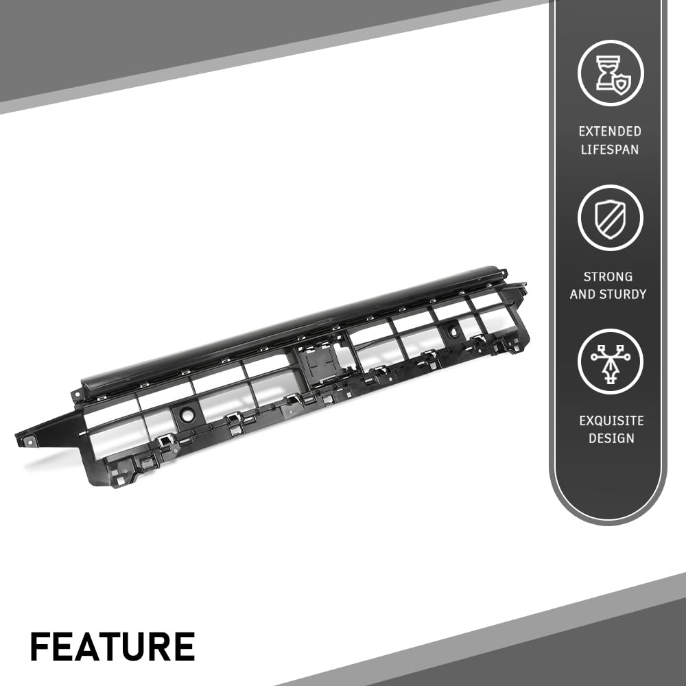 G-PLUS Front Bumper Cover Grille Insert, Compatible with Audi Q3 2019-2024, 83A807683A9B9, 104-11644
