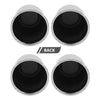 G-PLUS 4pcs Push Through Chrome Wheel Center Caps Fit 3.18" Rims Center Bore Dimensions Only Center Bore Trailer Rim Scratched(Not Fit on OEM Rims)