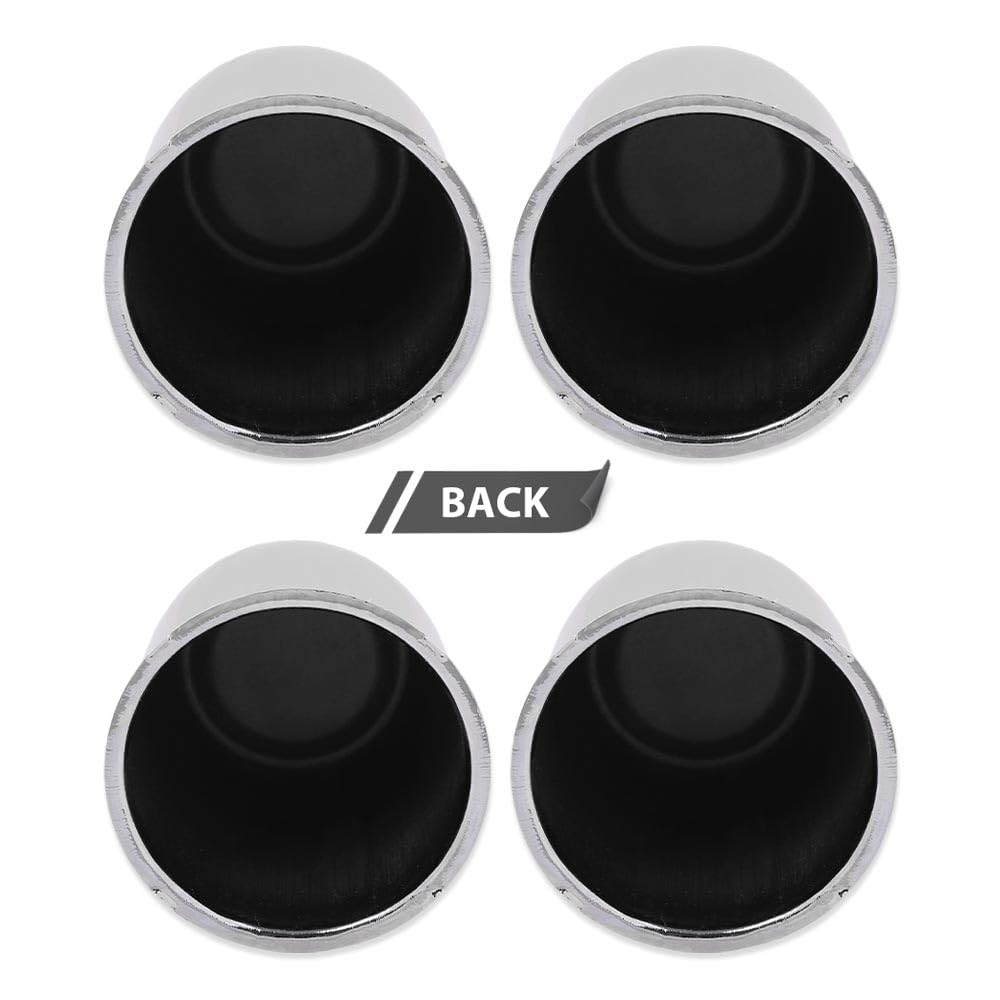 G-PLUS 4pcs Push Through Chrome Wheel Center Caps Fit 3.18" Rims Center Bore Dimensions Only Center Bore Trailer Rim Scratched(Not Fit on OEM Rims)