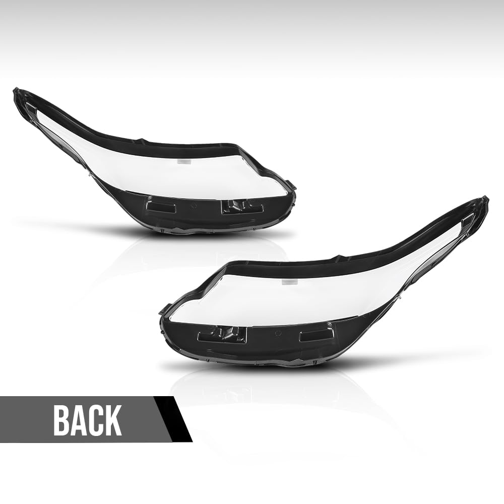 G-PLUS Headlight Lens Cover Compatible with Land Rover Range Rover Velar 2017-2024 Left & Right Pair Front Headlamp Lens Cover Clear