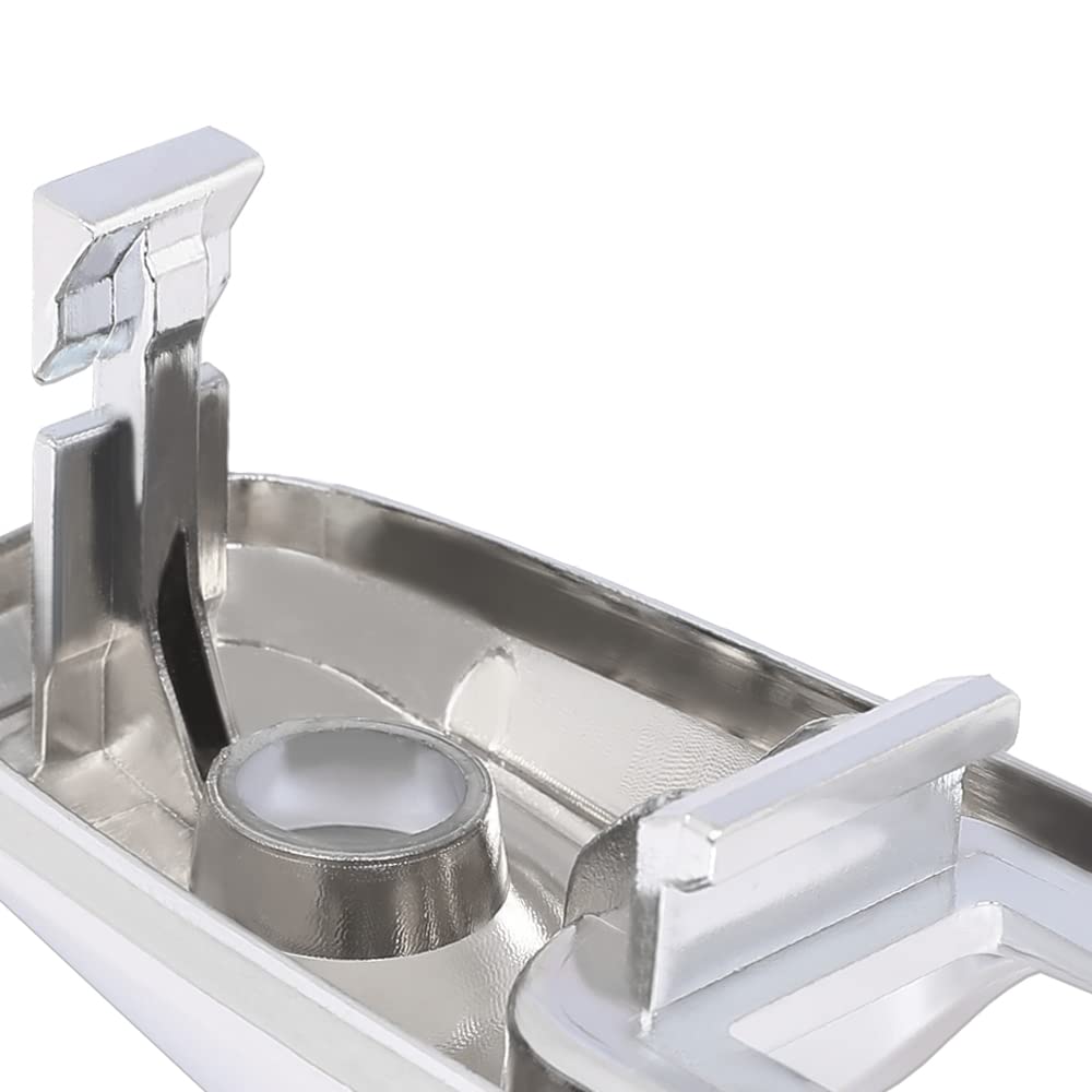 G-PLUS Front Driver Chrome Exterior Door Handle Lock Cylinder Cap Compatible with 2011-2019 Ford Explorer