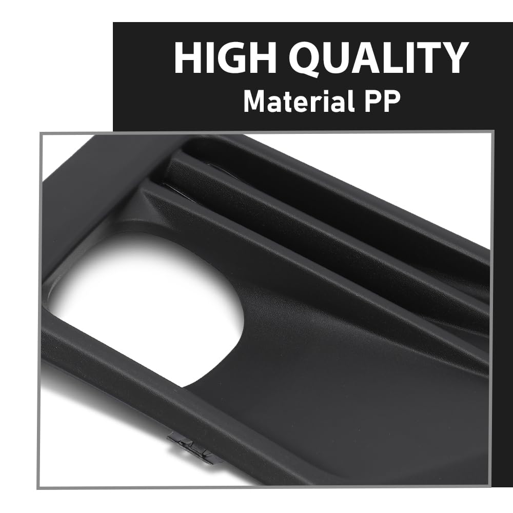 G-PLUS Front Left Fog Light Bezel Black Compatible with Toyota RAV4 Adventure/TRD Off-Road 2019-2023 521280R170, TO1038226