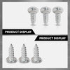 G-PLUS License Plate Screws Self Tapping Pan Head Compatible with Most Vehicles (100 Pkg)