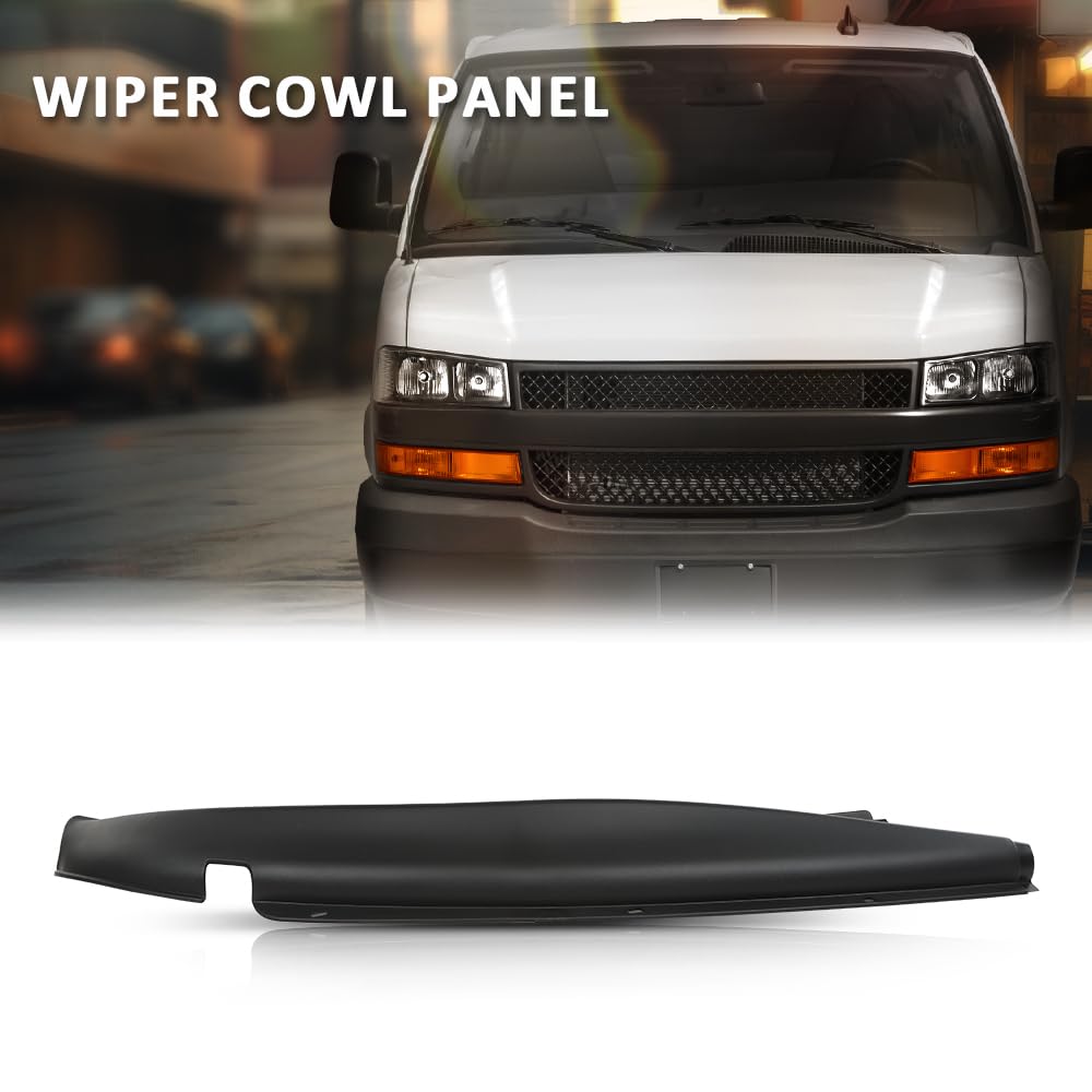 G-PLUS Windshield Wiper Cowl Vent Cover Right Side Compatible with Chevy Express 1500 2500 3500 Van 1996-2017,Compatible with GMC Savana 1500 2500 3500 Van 1996-2017 25826330