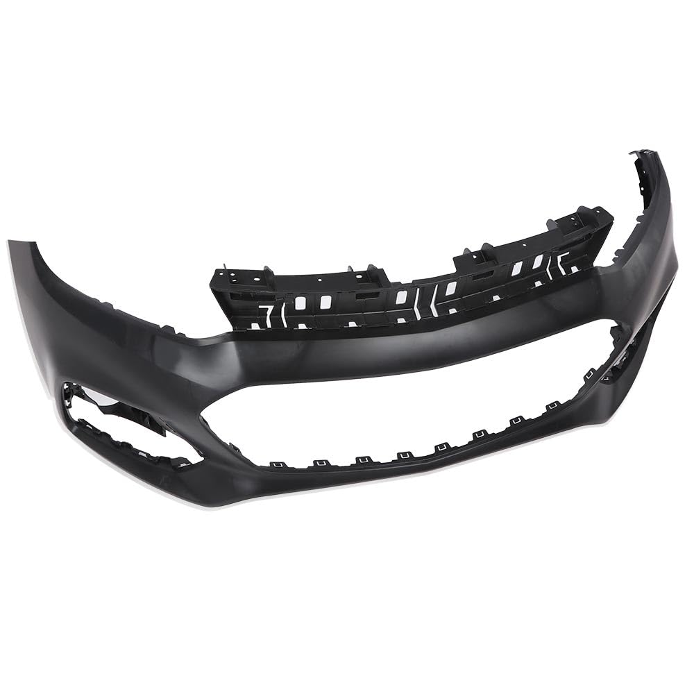 G-PLUS Upper Front Bumper Cover Primered Compatible with Chevy Trax 2017-2020 42537718 GM1014131 Black