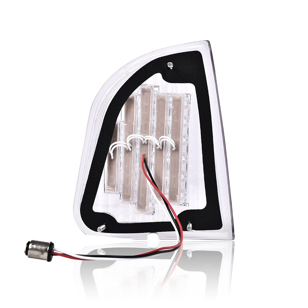 G-PLUS 1Pair Amber LED Turn Signal Lights Compatible with Kenworth 2008 & Older K300 T300 T330 T600 Front LH & RH Side Marker Turn Signal Corner Lights Parking Lights Assembly K256-509 P54-1038 White