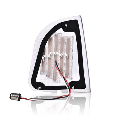 G-PLUS 1Pair Amber LED Turn Signal Lights Compatible with Kenworth 2008 & Older K300 T300 T330 T600 Front LH & RH Side Marker Turn Signal Corner Lights Parking Lights Assembly K256-509 P54-1038 White