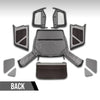 G-PLUS Soft Top with Tinted Windows Compatible with Jeep Wrangler JK Unlimited 2-Door 2007-2009 Black