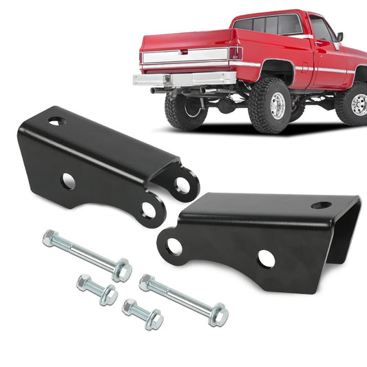 G-PLUS Rear Shock Extender for Lowered Drop Trucks Compatible with Chevy Silverado C10 K5 Blazer 1973-1987/Fits GMC C10 Sierra C15 Jimmy 1973-1987 (Fit for 2WD ONLY)