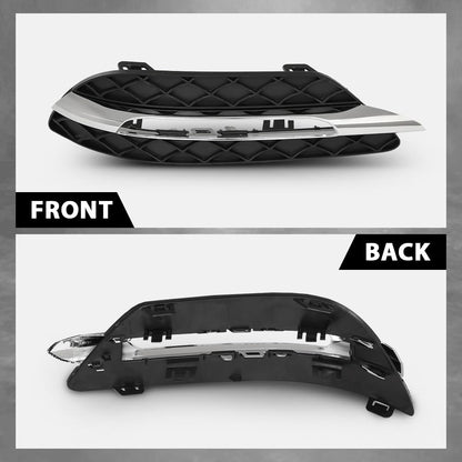 G-PLUS Fog Light Cover Daytime Running Light Cover, Compatible with Benz C250 C350 2012-2015/C300 2012-2014, Fit Models W/o AMG Package & Sport Package