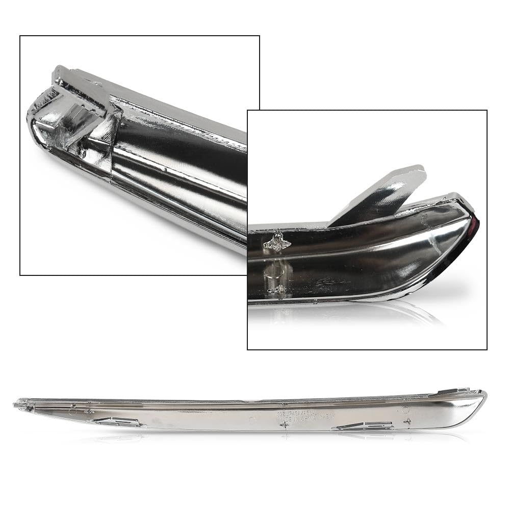 G-PLUS Front Lower Bumper Trim Molding Chrome Compatible with Chevy Tahoe (submodel: LS, LT, PPV, SSV) / Suburban (submodel: LS, LT) 2015-2020 Set of 2 Driver & Passenger Side 22936485, 22936484