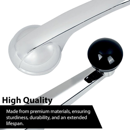 G-PLUS Inside Door Handles and Window Cranks Set Compatible with Chevy & GMC Truck 1947-1966 Chrome