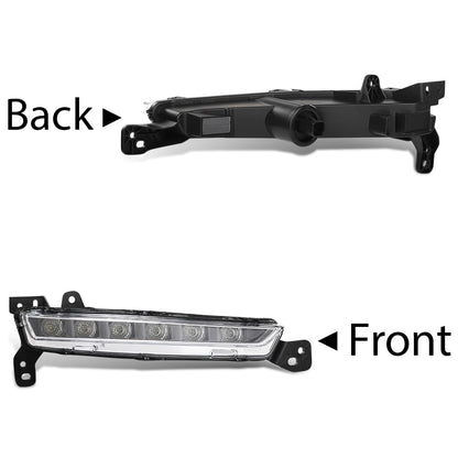 G-PLUS LED Fog Light Driver Daytime Parking Lamp RH Passenger Side Compatible with Lincoln MKZ 2017-2020 FO2521195, HP5Z13200A Black