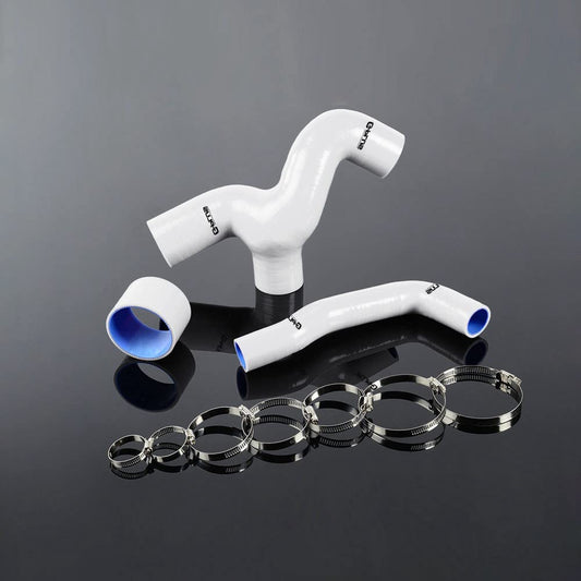 G-PLUS Turbo Intercooler Silicone Hose Compatible With Subaru Impreza GC8/GDB 1996-2006,3PCS White