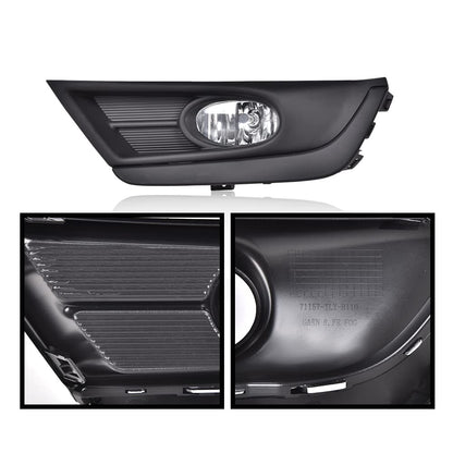 G-PLUS Front Bumper Driving Fog Lamp Compatible with 2017-2018 CR-V models only Fog Light Assembly Left Driver Right Passenger Side HO2592141 HO2593141