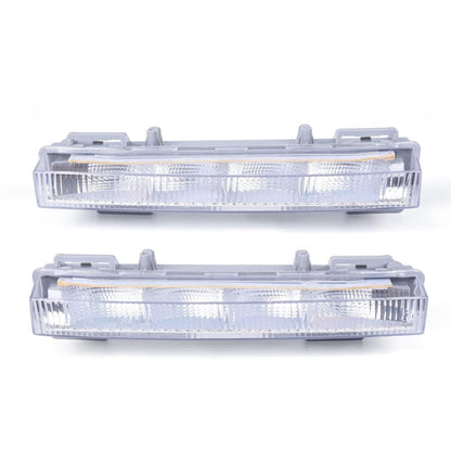 G-PLUS LED Left Front Daytime Running Light Fog Lamp Assembly Compatible with Benz W166 ML500 2013 2014 2015, Fit Benz W166 ML550 ML63AMG 2012 2013 2014 2015 2049065401, A2049065401 White