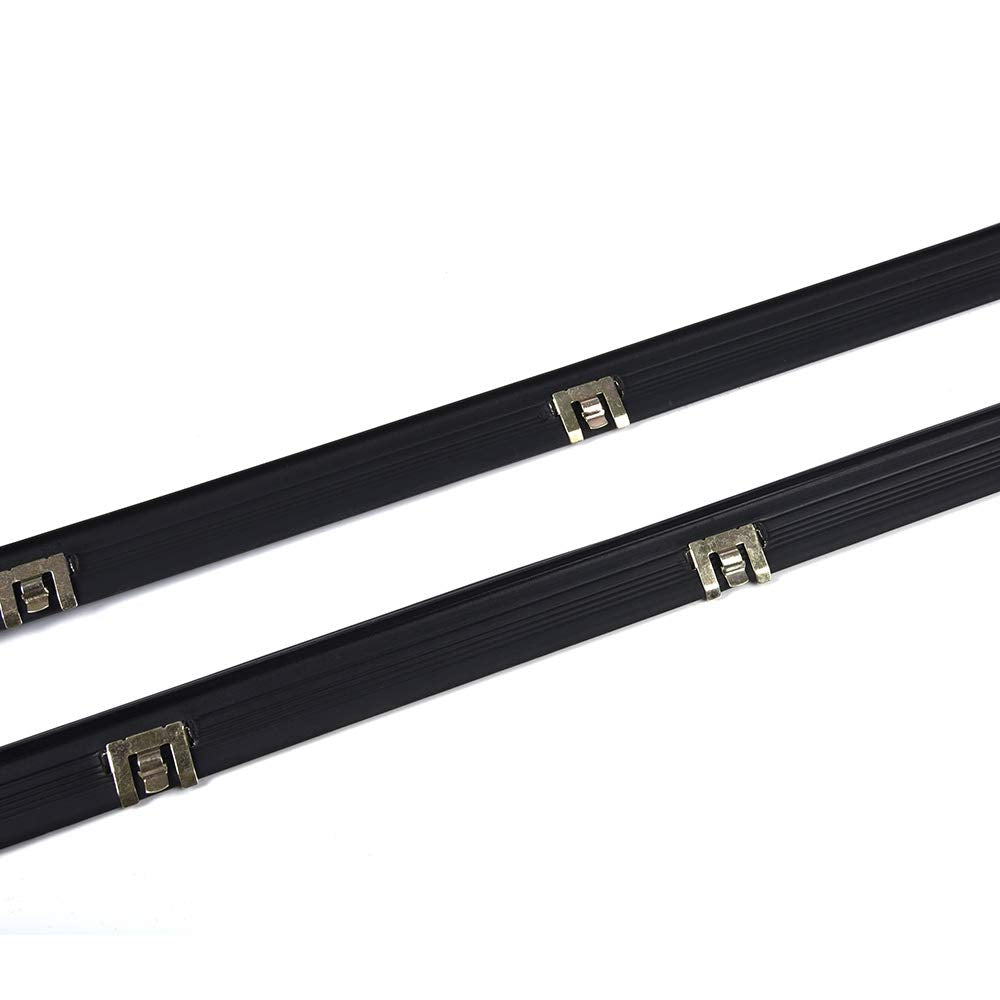 G-PLUS Weatherstrip Window Seal Car Window Moulding Trim Compatible with Chevy GMC Pickup Truck 1981-1986 Black Set of 4 Door Window Moulding Trim Weatherstrip Seal Belt FO1930104 FO1930103