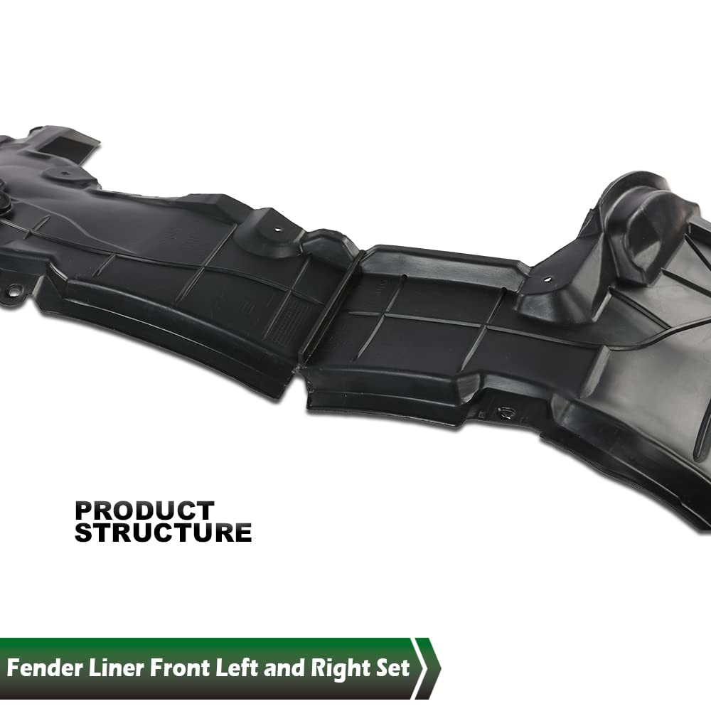 G-PLUS Front Left Driver & Right Passenger Side Fender Liner 2pcs Compatible with 2015-2021 Murano 638409UF0A-PFM NI1249155 638435AA0A-PFM NI1248155