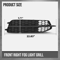 G-PLUS Bumper Trim for Audi A6 C7 2011-2014 Black Right Side Side View