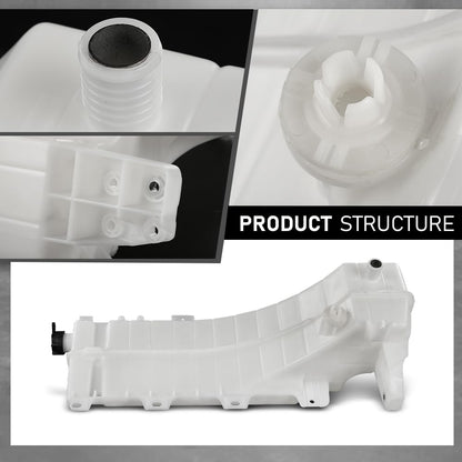 G-PLUS Radiator Coolant Overflow Bottle Tank Reservoir Compatible with Volvo VHD/VNL/VNM 2008-2017 603-5505, HVA02866, 20881604, 20968795, 21000194, 21038101, 21067134, 21074555 White