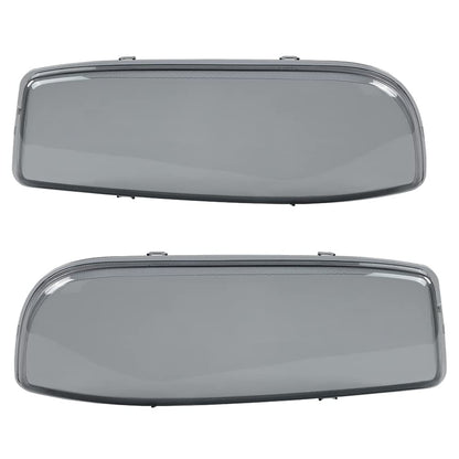 G-PLUS Headlight Bumper Lamps Cover Chrome Smoke Compatible with 1999-2007 GMC Sierra 1500.2001-2007 GMC Sierra 1500/2500 HD/3500 15850352 15850351