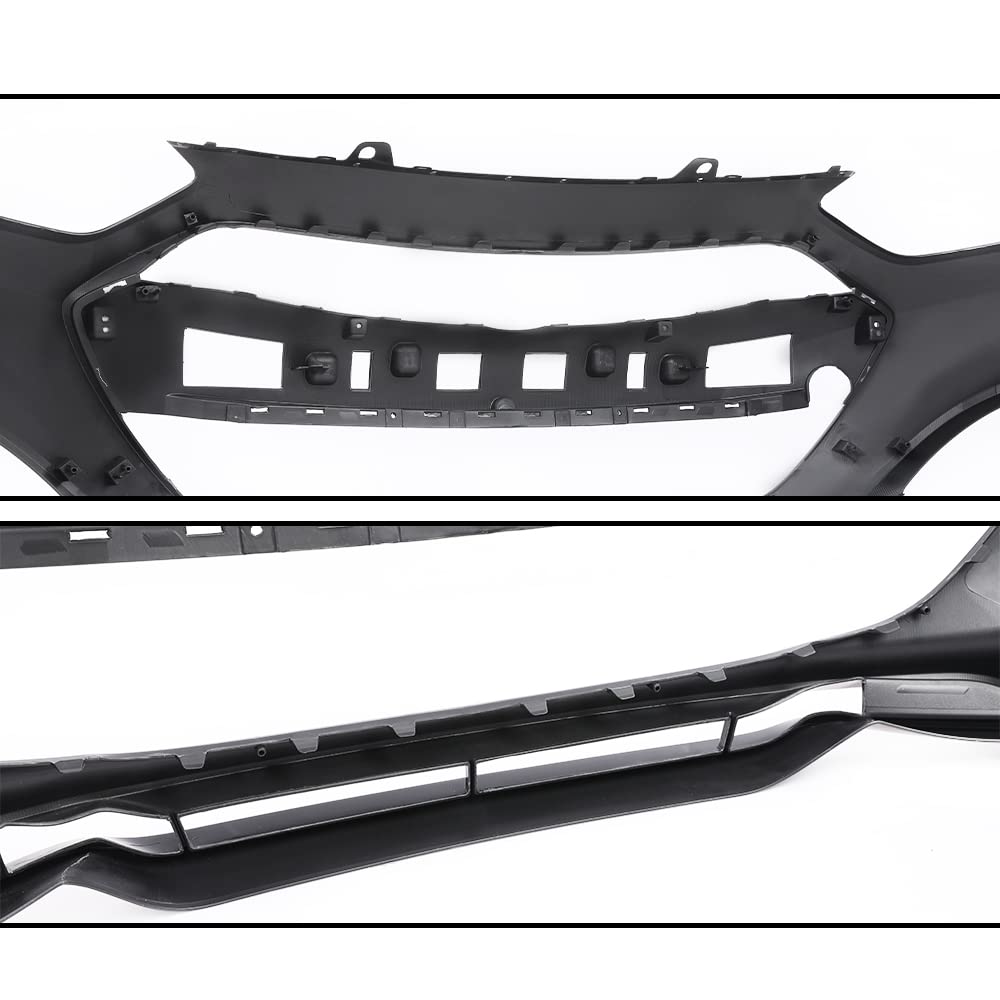 G-PLUS Front Bumper Cover Compatible with Hyundai Genesis Coupe (2-Door) 2013 2014 2015, HY1000197 865112M300, Black Primered