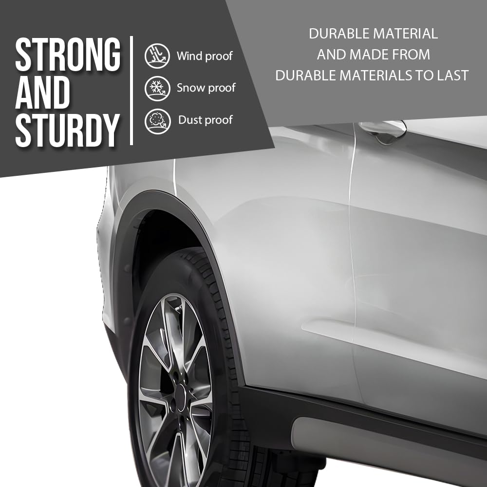 G-PLUS Rear Right Side Quarter Wheel Arch Flare Molding Compatible with BMW X5 Sport Utility 4-Door 2014-2018 51777294372, 5177-7294372 Black