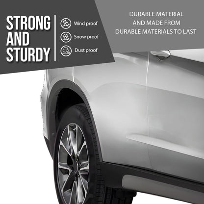 G-PLUS Rear Right Side Quarter Wheel Arch Flare Molding Compatible with BMW X5 Sport Utility 4-Door 2014-2018 51777294372, 5177-7294372 Black