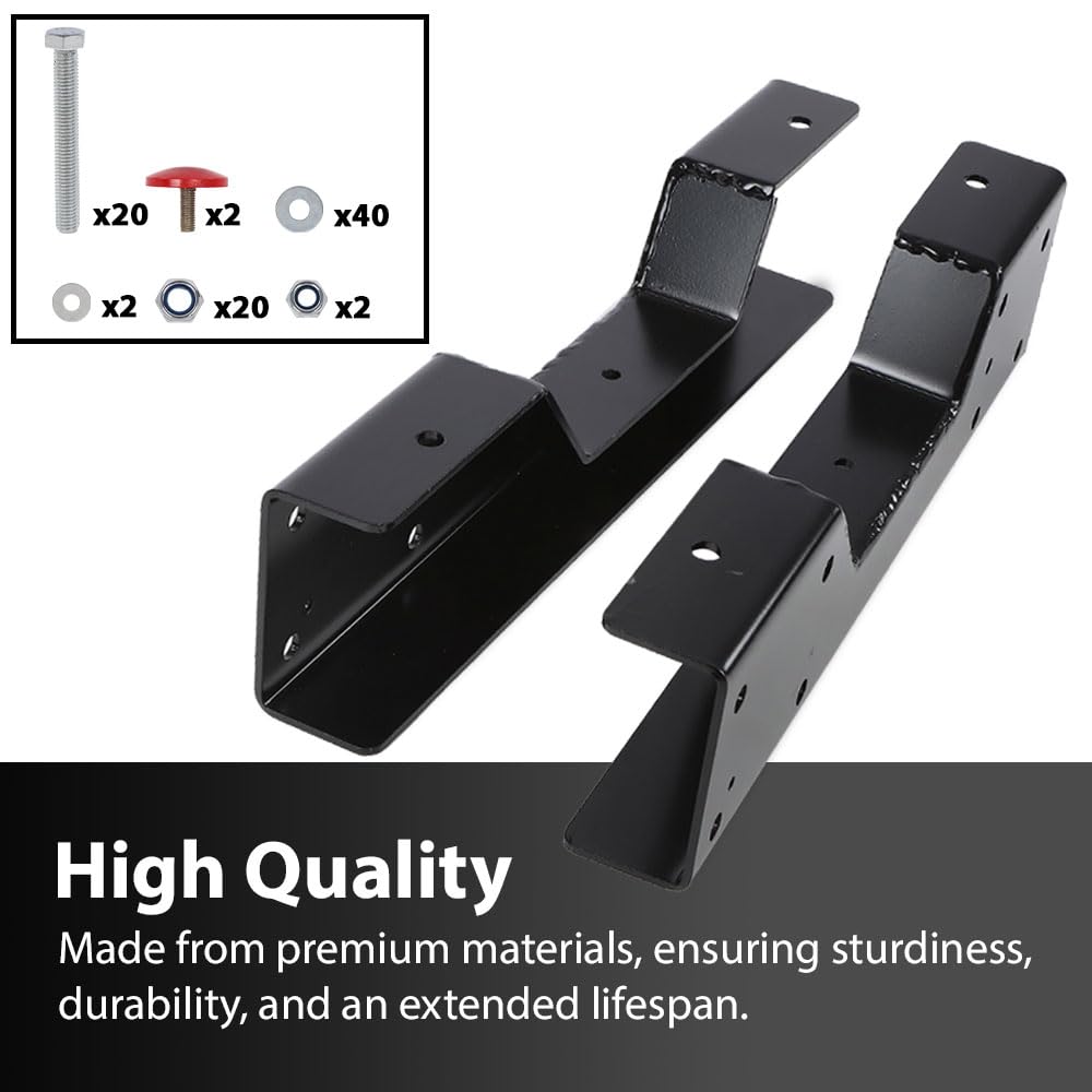 G-PLUS 2PCS C-Notch Rear Lowering Axle C-Support Compatible with Chevy Silverado / GMC Sierra C1500 1988-1998