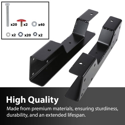 G-PLUS 2PCS C-Notch Rear Lowering Axle C-Support Compatible with Chevy Silverado / GMC Sierra C1500 1988-1998