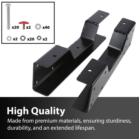 G-PLUS 2PCS C-Notch Rear Lowering Axle C-Support Compatible with Chevy Silverado / GMC Sierra C1500 1988-1998