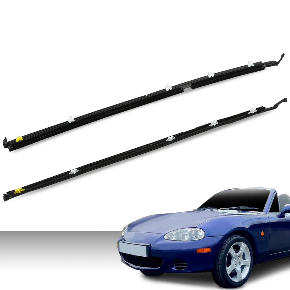 G-PLUS Weatherstrip Seals Door Glass Window Compatible with Miata MX-5 1990-2005 L&R NA0158810F, NA0159810F