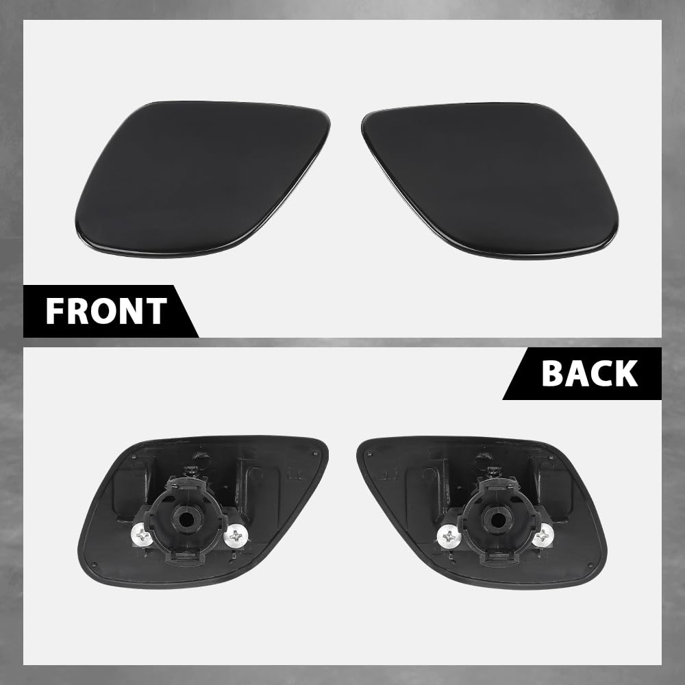 G-PLUS Headlamp Washer Nozzle Cover Headlight Cleaning Cap 2 Pcs Compatible with Lexus RX330 2004-2006,Fit Lexus RX350 2007-2009 85382-48010