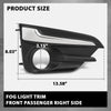 G-PLUS Fog Light Trim Driving Lamp Front Passenger Right Side Compatible with Subaru Impreza 2017-2019,Fit For Models with Chrome Trim 57731FL040, SU1039113