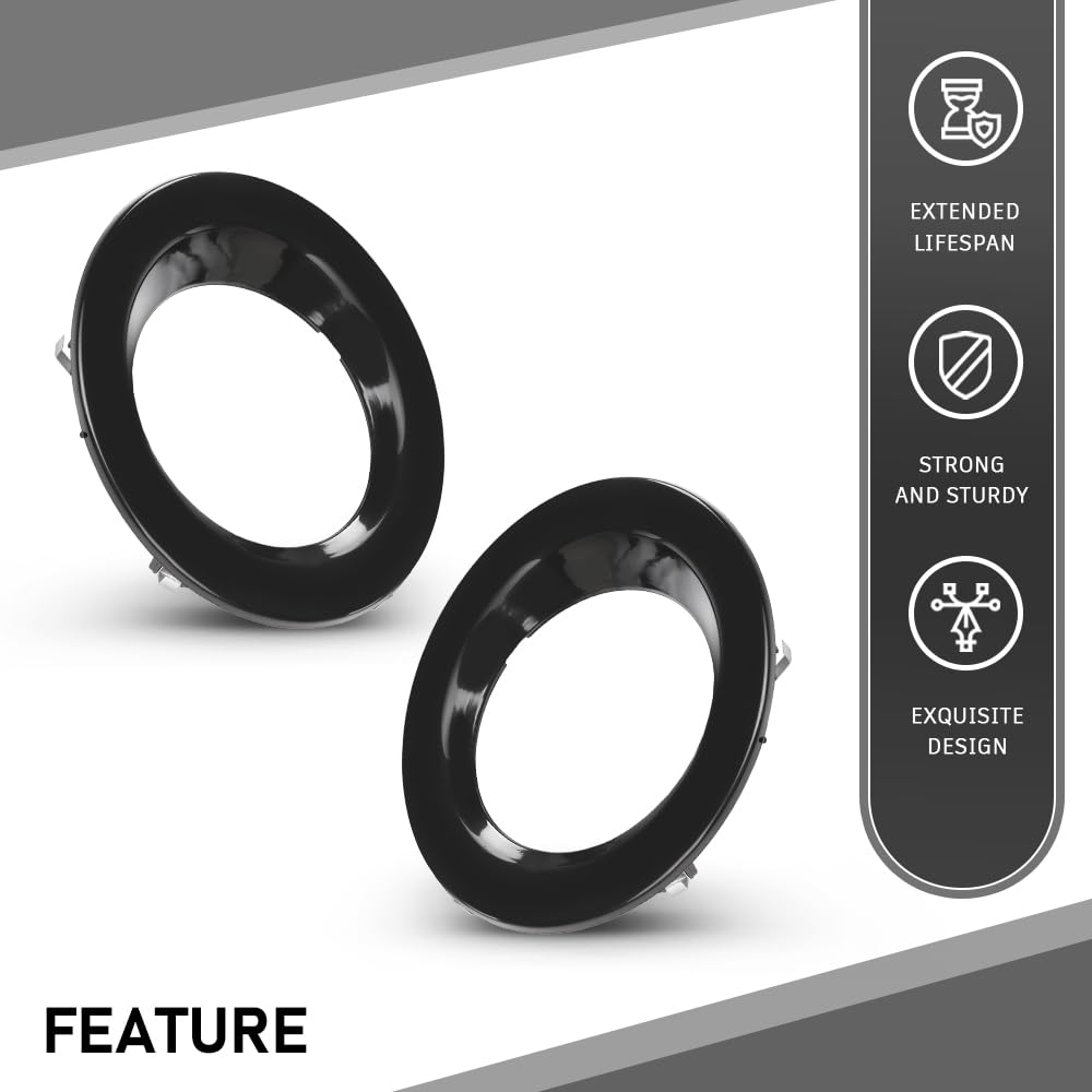 G-PLUS Fog Light Bezel Cover Ring Pair Left & Right Compatible with Land Rover Range Rover 2002-2009