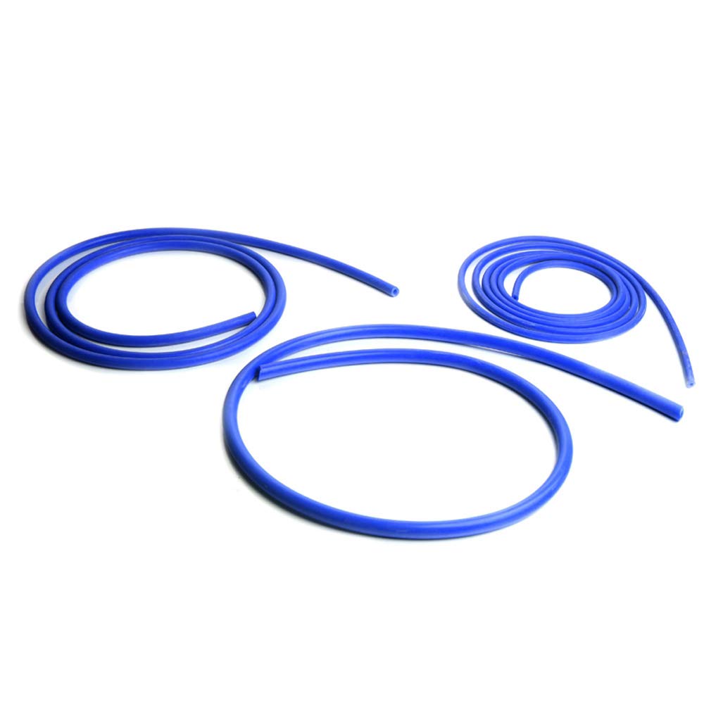 G-PLUS Silicone Intercooler Boost Hose Kit Clamps Compatible with Universal 3mm 5mm 8mm Blue
