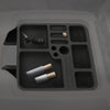 G-PLUS Floor Console Black Organizer Inserts 2 Pc Set Compatible with 1978-1996 Ford F150 F250 F350 Bronco