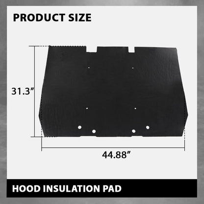 G-PLUS Hood Insulation Heat Blanket Pad 1/2" with Clips Compatible with 1987-1995 Range Rover Classic