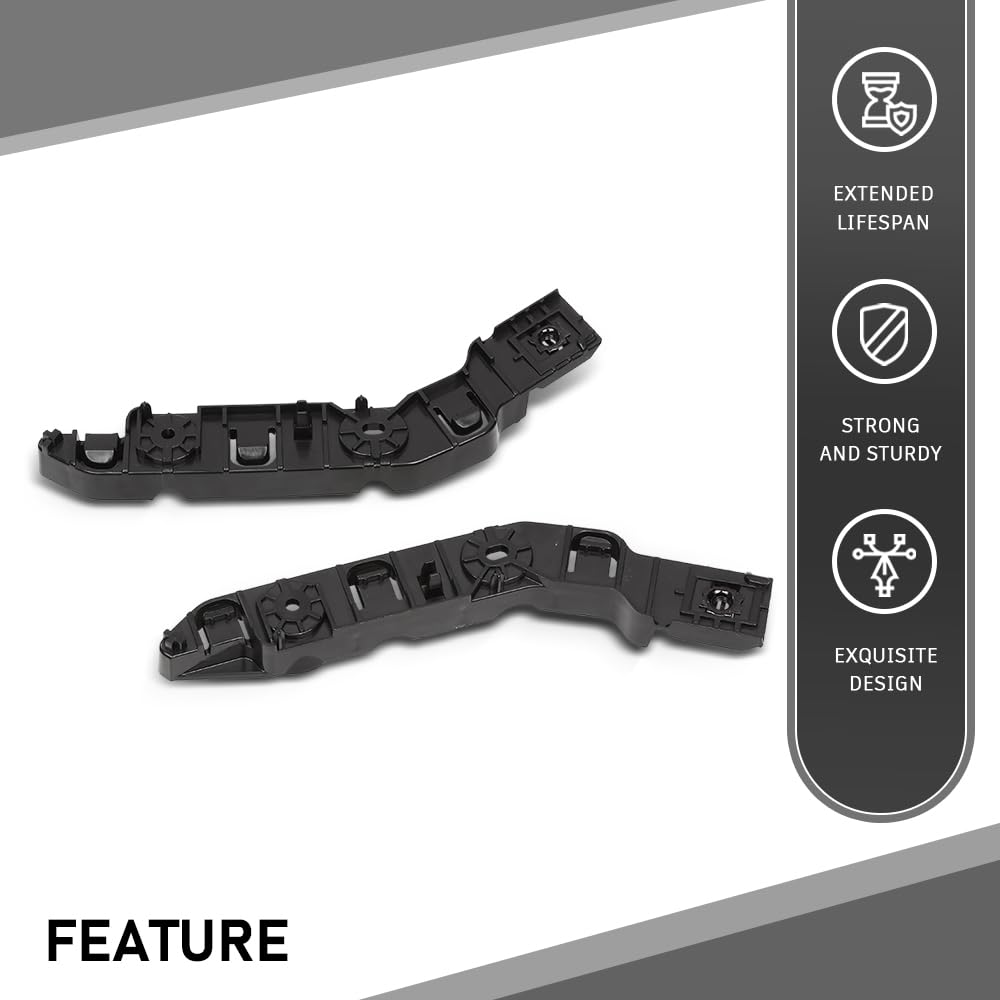 G-PLUS Pair Front Bumper Bracket Support Retainer Holder, Compatible with Jeep Grand Cherokee 2021-2023, LH Driver & RH Passenger Side 2PCS, 68408115AB, 68408114AB