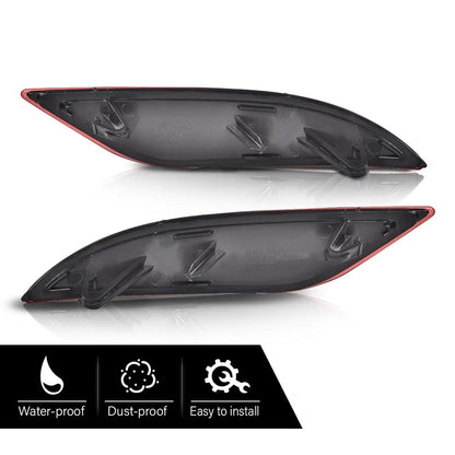 G-PLUS Rear Bumper Reflector Set Driver and Passenger Side Compatible with Chevy Malibu Hybrid 2016-2019 /Fit Malibu L 2016-2021 /Fit Malibu LS LT 2016-2022 23174490 GM1185113 23174489 GM1184113