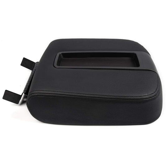 G-PLUS Front Center Console Armrest Lid Compatible with 2007-2014 Chevy GMC Silverado Sierra, Center Console Lid Assembly 15941534 19328718 15217111 (Black)