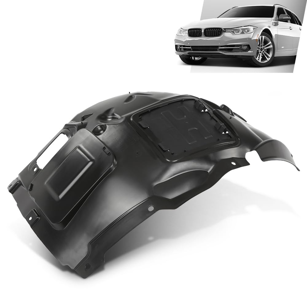 G-PLUS Fender Liner Front Driver Left Side Upper Fit 2012-2018 BMW 320i /320i xDrive Base Sedan, For Standard, Modern, and Luxury Line Models 51717260725