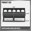 G-PLUS Center Gauge Radio Dash Bezel Trim Compatible with Jeep Wrangler YJ 1987-1995 Gray