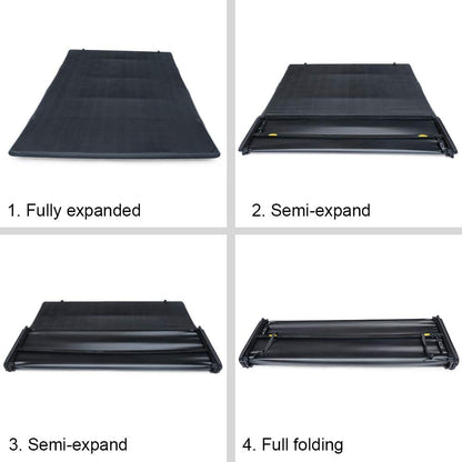 G-PLUS T4 Four Fold Soft Truck Bed Tonneau Cover Compatible with 2004-2008 Ford F150 (Excl. 2004 Heritage), Compatible with 2005-2008 Lincoln Mark LT | Styleside 6.5' Short Bed
