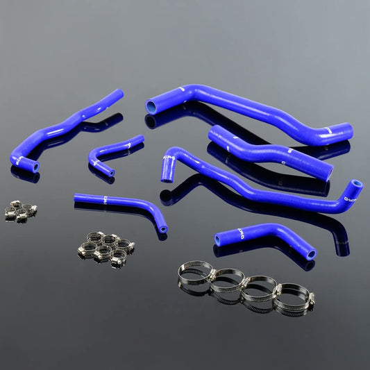 G-PLUS Silicone Radiator Coolant Hose Kit Clamps Compatible With Toyota Exsior 1.6 Blue