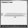 G-PLUS Pair Front Bumper Reflector Side Marker Lights, Compatible with BMW X6 E71 E72 2008-2014/ BMW X5M Only 2010-2013, LH Driver & RH Passenger Side 2PCS, White Lens, 63147187088, 63147187087