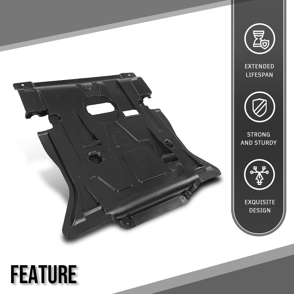 G-PLUS Engine Splash Shield Guard Compatible with Benz GL X166 2013 2014 2015 / GLE W166 2015 2016 2017 2018 2019 / ML 2012 2013 2014 2015 1665200723, 166-520-07-23, A1665200723 Black