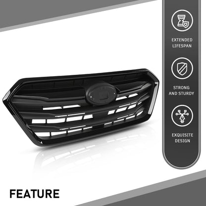 G-PLUS Front Bumper Grille Assembly Compatible with Subaru Legacy 2018-2019, With black molding 91121AL21A, SU1200179