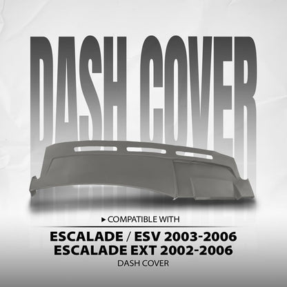 G-PLUS TPE Dash Cover Dashboard Panel Compatible with Cadillac Escalade/Escalade ESV 2003-2006 Fit Cadillac Escalade EXT 2002-2006 Gray