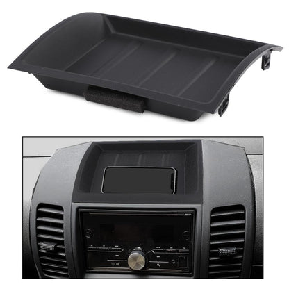 G-PLUS Upper Dash Bezel Storage Box Compatible with Nissan Xterra 2005-2013/Pathfinder 2005-2012/Frontier 2005-2017（w/o Silver Trim and 6-Cd Changer and Premium Audio）68252ZS40C Black